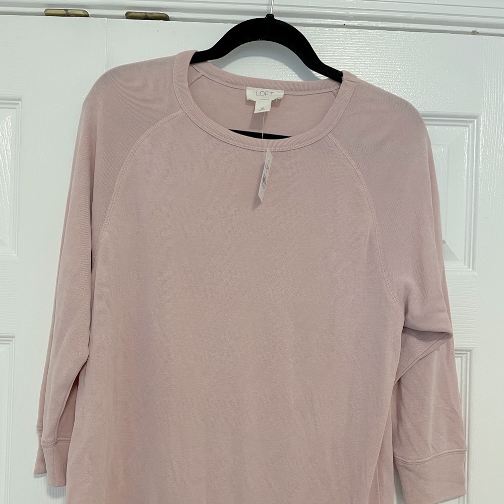 NWT pink Loft crewneck sweatshirt